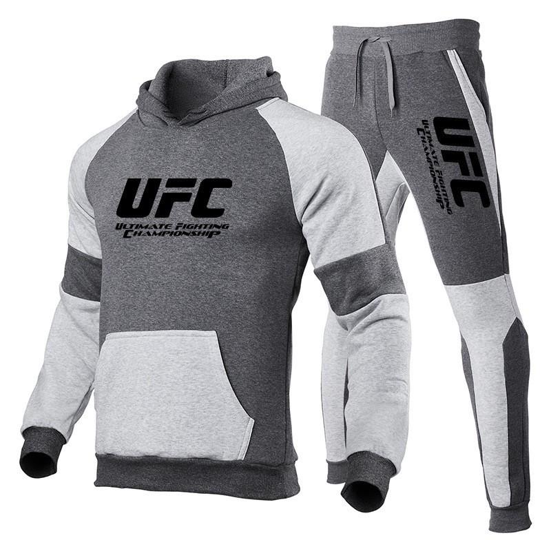 Mens UFC Print Tracksuit Set Fleece