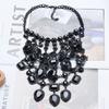 Exaggerated Necklace Retro Multi-layer Court Style Neck Chain Alloy Gemstone Body Chain Female