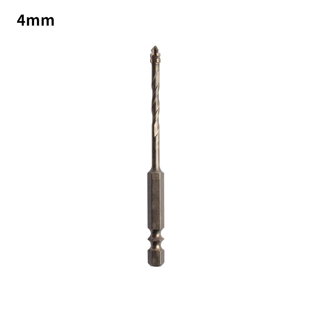 1Pc 4-Flute Serrated Eccentric Drill Bit High Hardness for Ceramic Glass Marble Concrete Tile Stainless Steel Dry Drilling