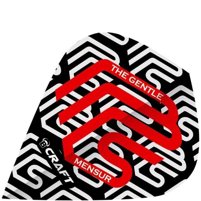 Volées de fléchettes - Bull's - B-Craft The Gentle - Noir/Rouge - 3 pièces - Mixte