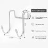 1/2/4 Pcs Hook 304 Stainless Steel Hanging Hooks Free Punch Double S-shaped Kitchen Bathroom Cabinet Door Back Style Hanger Home