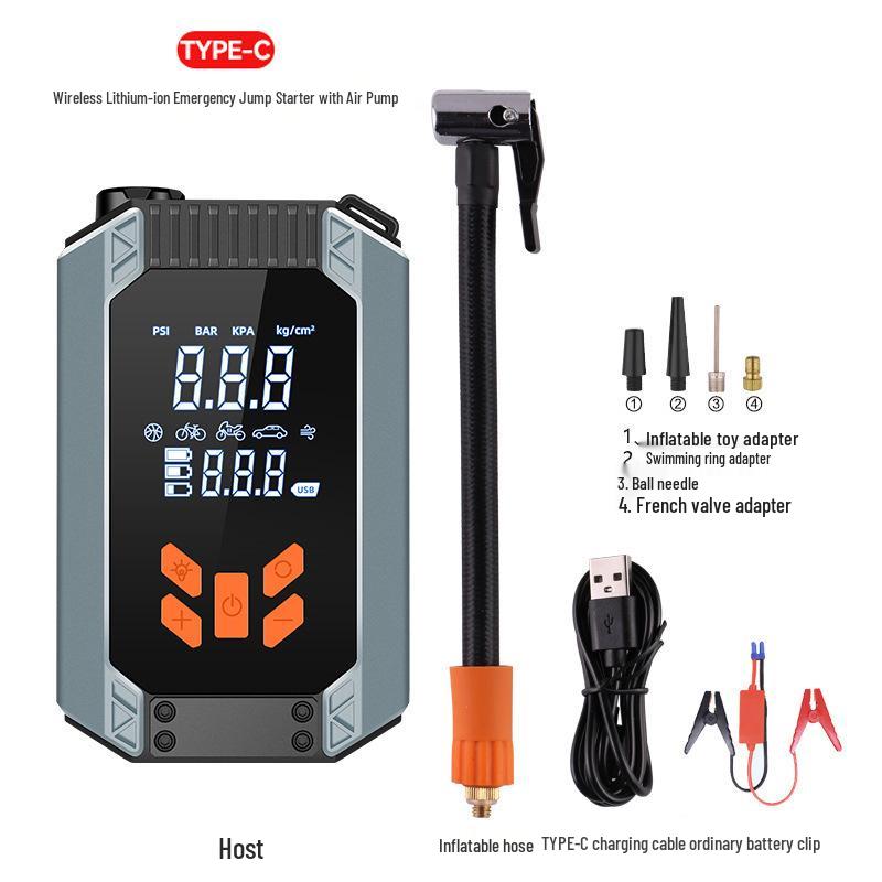 Multifunctional Car Jump Starter & Air Pump Emergency Kit