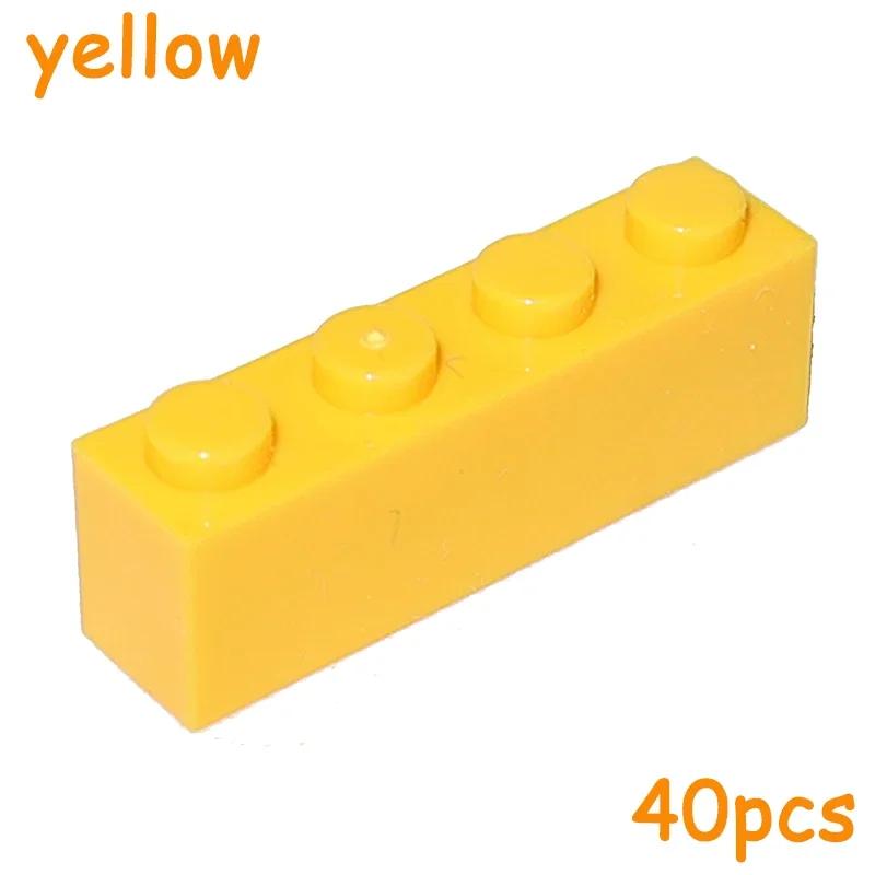 

40PCS 3010 3066 1x4 Blocks Dots Thick MOC Assemble Particles 1*4 Construction Bricks DO IT YOURSELF Learning Creativity Toy ideal for Children