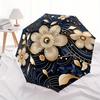 1pc Floral Ornament Automatic Open/close Folding Compact Umbrella, 8-Rib Sturdy Canopy, Lightweight Portable, Everyday Use, Gift, Outdoor Umbrella, Tr