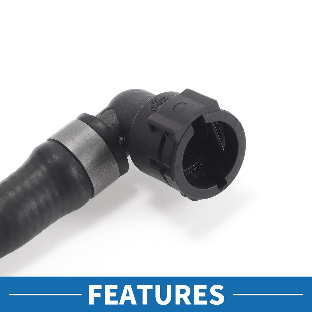 ABSOPRO Motor Radiatorslange for BMW 750i Del Ekspansjonstank Vannrør Svart 4.8L 2006-2008, Nummer 17127534527, Slange, Gummi,