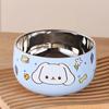 Anti-scalding Stainless Steel Children's Bowl Double Layer Rice Bowl Tableware Ramen Bowl  Soup
