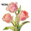 Bright Color Enamel Pin Brooch Pin, Flower Design with Smooth Edges, Lightweight Zinc Alloy Badge for Jackets Scarves Bags Gift