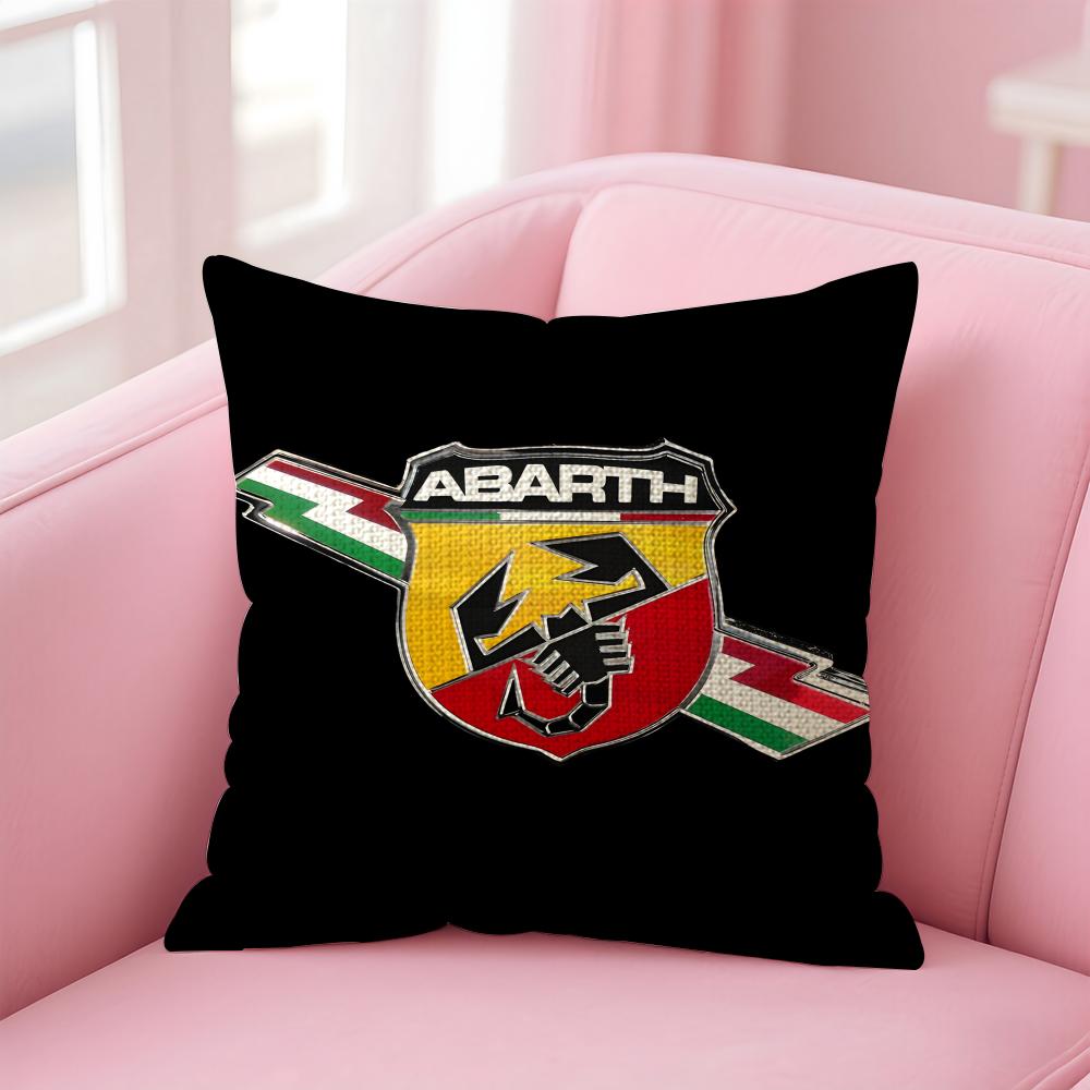 

AAbarth ScorpionN Brand Cushion Cover Natural Linen Pillow Case DoubleSided Print Decorative Sofa Pillowcase Home Decor Gift 30x30cm