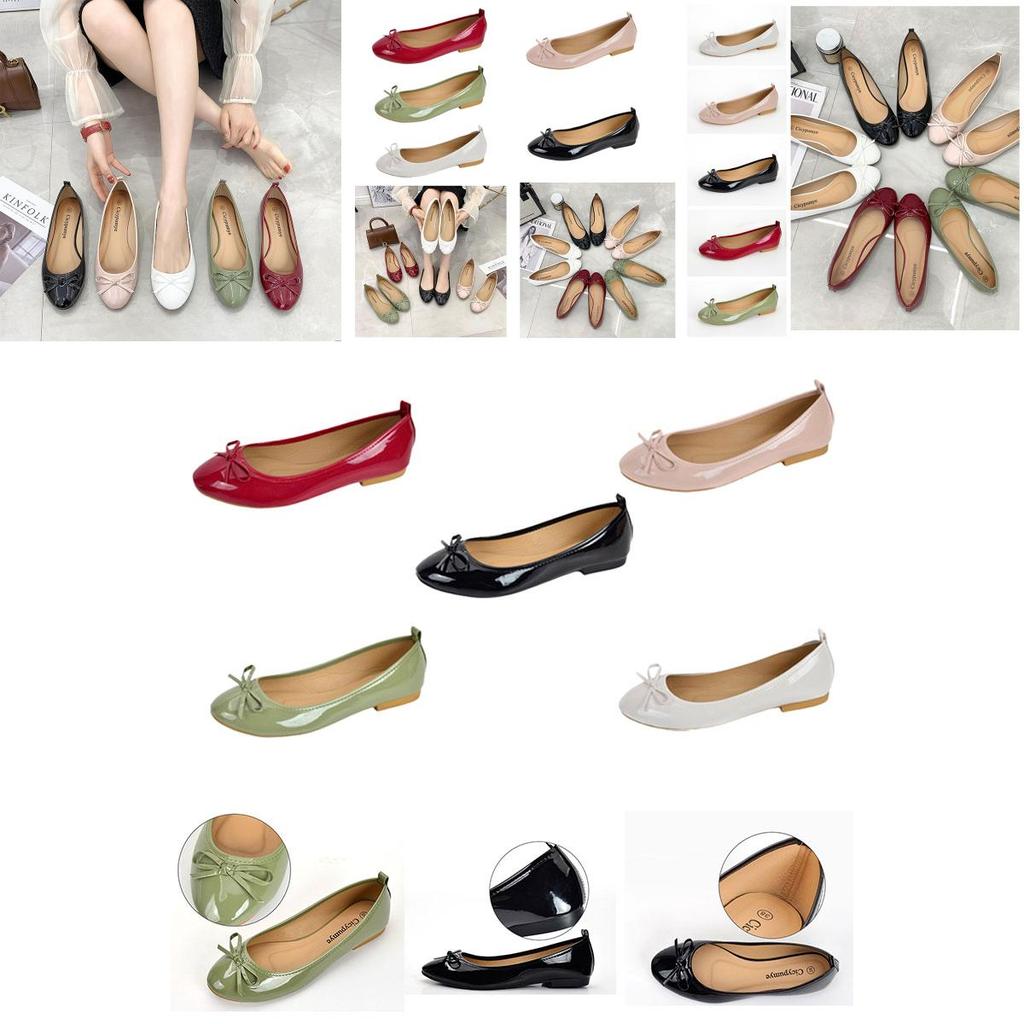 Elegant And Comfortable Ballet Flats For Women Low Heel Pure Color Soft And Gentle On Feet