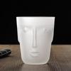 Neue mattierte Porträt-Glas-Kaffeetasse Kaltaufguss Amerikanische Kaffeetasse Wasserglas Großes Teeglas