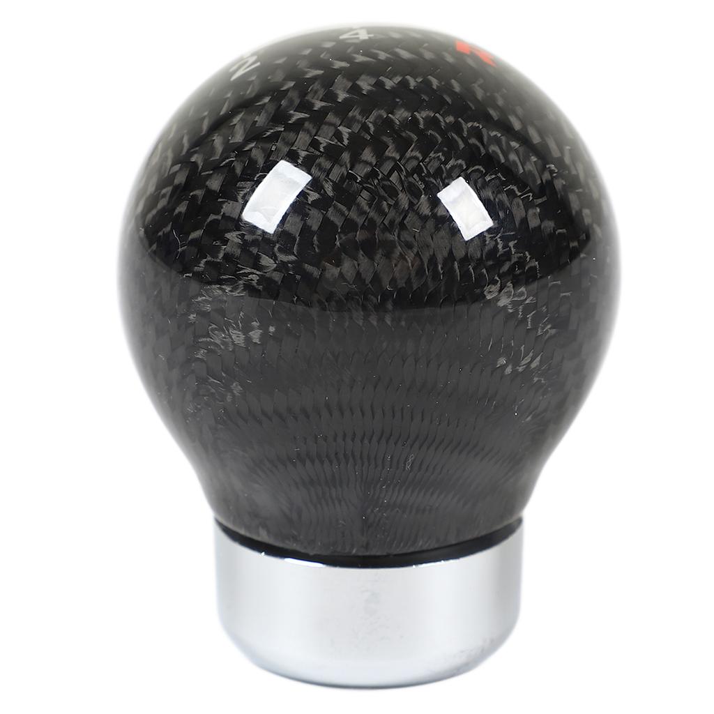 Gear Shifting Lever Knob Carbon Fiber 15mm Bottom Interface Round Ball Manual Automatic Transmission Shifter Head Knob