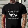No Time My Girls Are Waiting Chicken Graphic Motorcycle T-Shirt Men Hip Hop Streetwear Unisex C