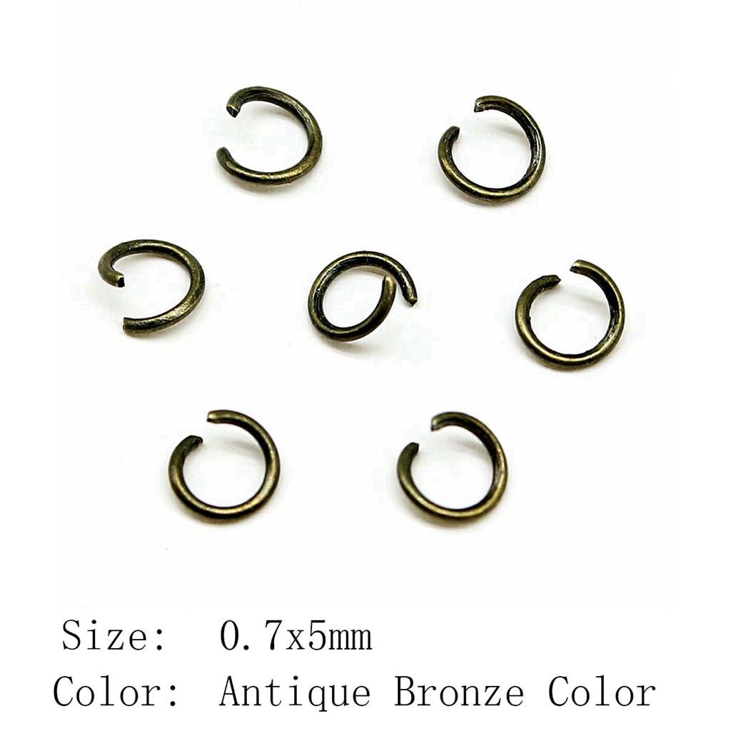 Wedding Anniversary Jewelry Materials Open Jump Rings 5 Colors 6 Sizes Accessories Parts Souvenir Accessories Parts