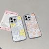 Floral Transparent Magnetic Bow Diamond Lens Case for iPhone 17 Pro Max