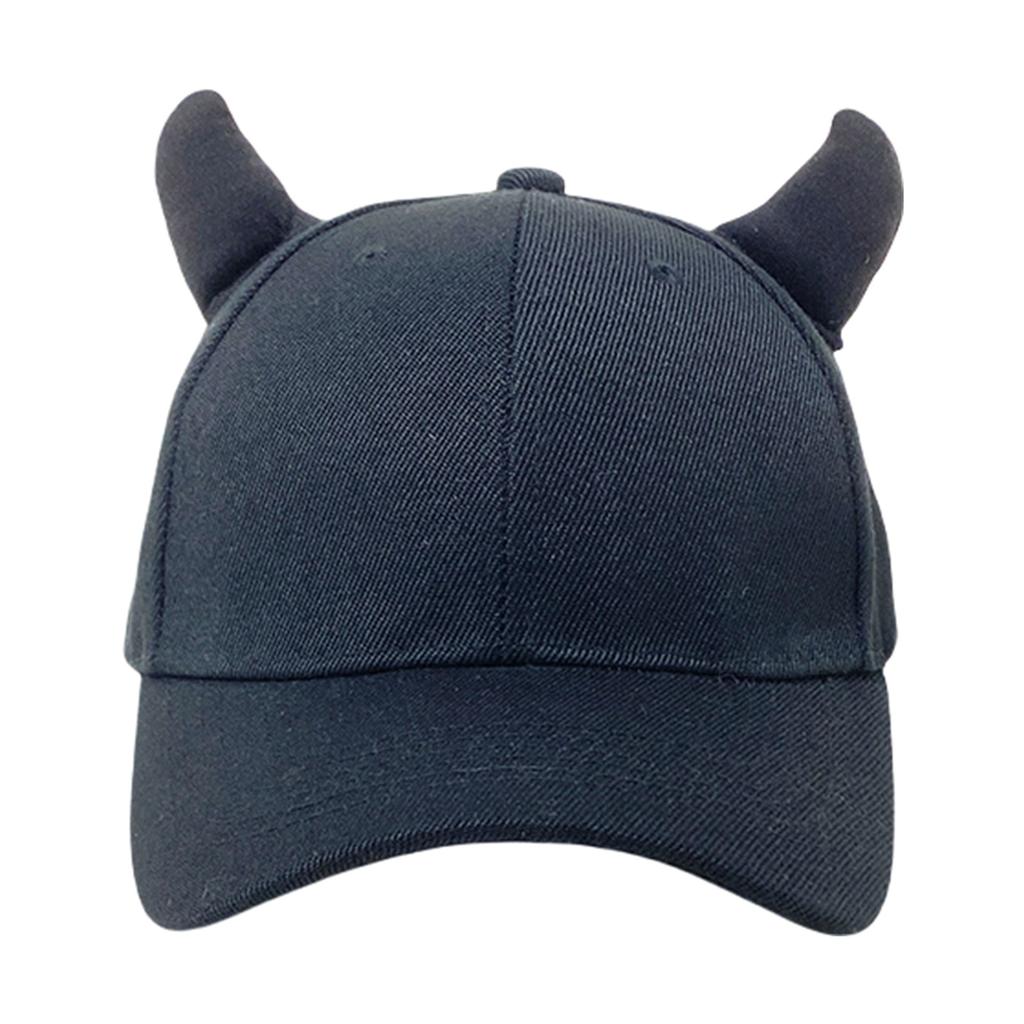 Women Modern Horn Baseball Hat For Girls Women Headwear Decorative Horn Adjustable Hat Devil Horn