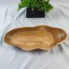 Wooden Salad Bowl Decorative Rustic Platter 15.7x7x2.3 Inch Decorative Serving Dishes For Candy Dessert Snack Table Kitchen