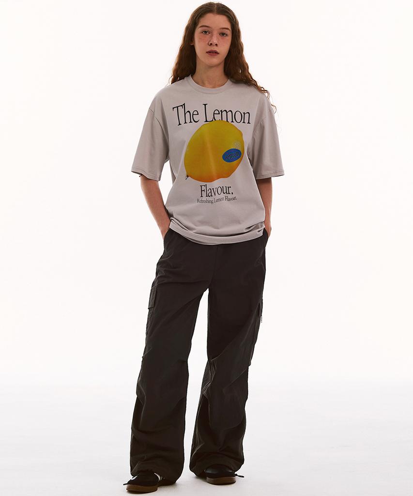 MATCHGLOBE Color Lemon Oversized Tee (Beige)