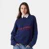 VAYLA Maglione a Lettere Giallo Lavorato a Maglia da Donna Elegante Girocollo Manica Lunga Corto Pullover Casual da Donna Nuovi Maglioni Street