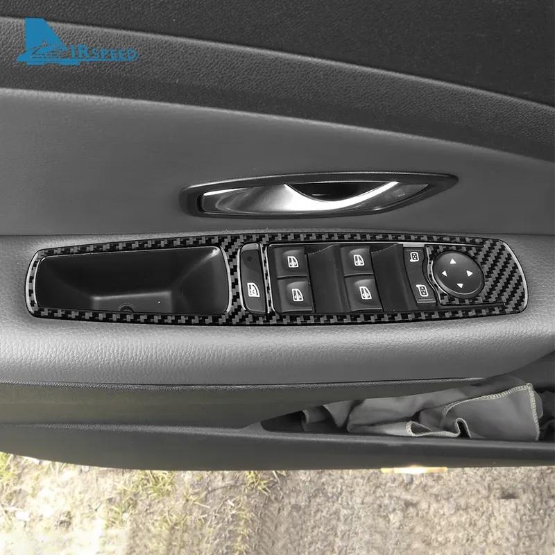 For Renault Megane RS 2009 2010 2011 2012 2013 2014 Real Soft Carbon Fiber Sticker LHD RHD Car Window Lift Panel Accessories