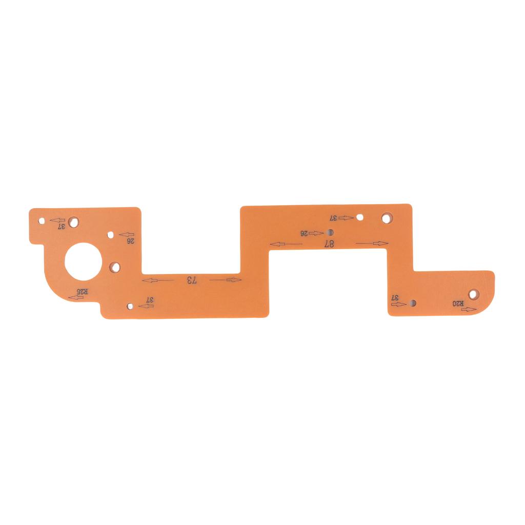 Handle Slotting Mold Arc Woodworking Grooving Auxiliary Tool Wardrobe Embedded U Shaped Groove Template