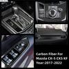 Fibră de carbon pentru Mazda CX-5 CX5 KF 2017-2022 Butonul cutiei schimbătorului de viteze capac turnare ornamente cadru interior mașină