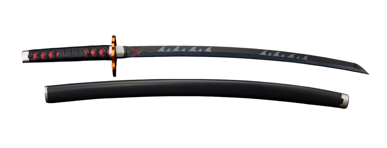 

TAMASHII NATIONS PROPLICA Клинок Ничирин Демон Kimetsu no Yaiba Кёдзюро Ренгоку Цуба 880мм АБС Литой под давлением Окрашенная Готовая Фигурка Истребитель (Танджиро