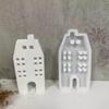 House Candle Molds Multiple Window House Resin Molds for Making Candle Cake Fondant Room Decorations Gypsum Ornaments