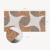 Self-Adhesive Vinyl Panel for a Teenager's Room 100x50 Cm Pattern with Circles and Waves