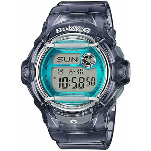Casio BABY-G BG-169R-8B Women's Watch, Clear Gray x Turquoise, Overseas Model