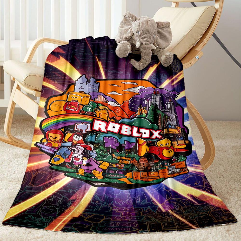 Roblox 379 Blanket Comfortable Perfect for Chair Picnics Seaside All-Season Use Stylish Decor Gifts For Family Or Friends