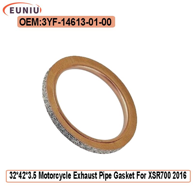 32*42*3.5 Motorcycle Exhaust Pipe Gasket For XSR700 2016 3YF-14613-01-00 1pcs