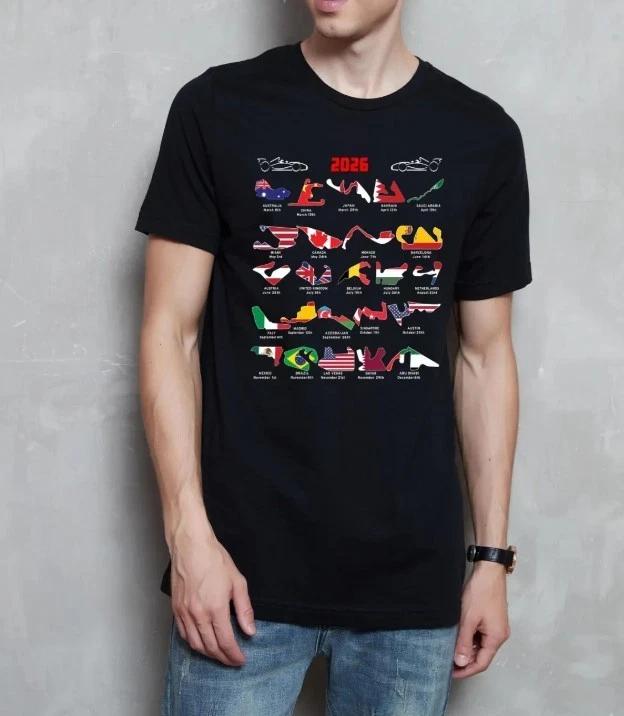 

F1 World Tour 2026 T-Shirt, Formula Racing Fan Tee, Motorsport Graphic Shirt XL