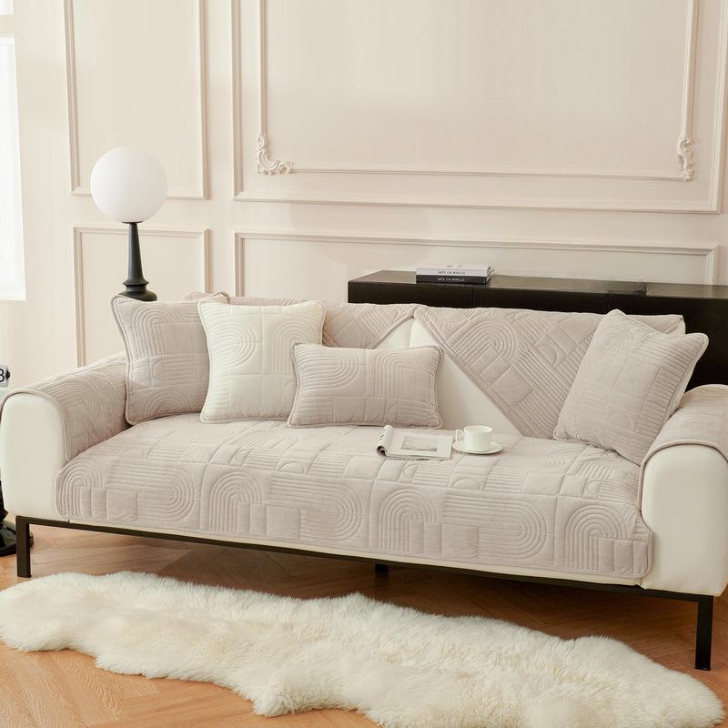 Новая супермягкая плюшевая однотонная диванная подушка — фото 3