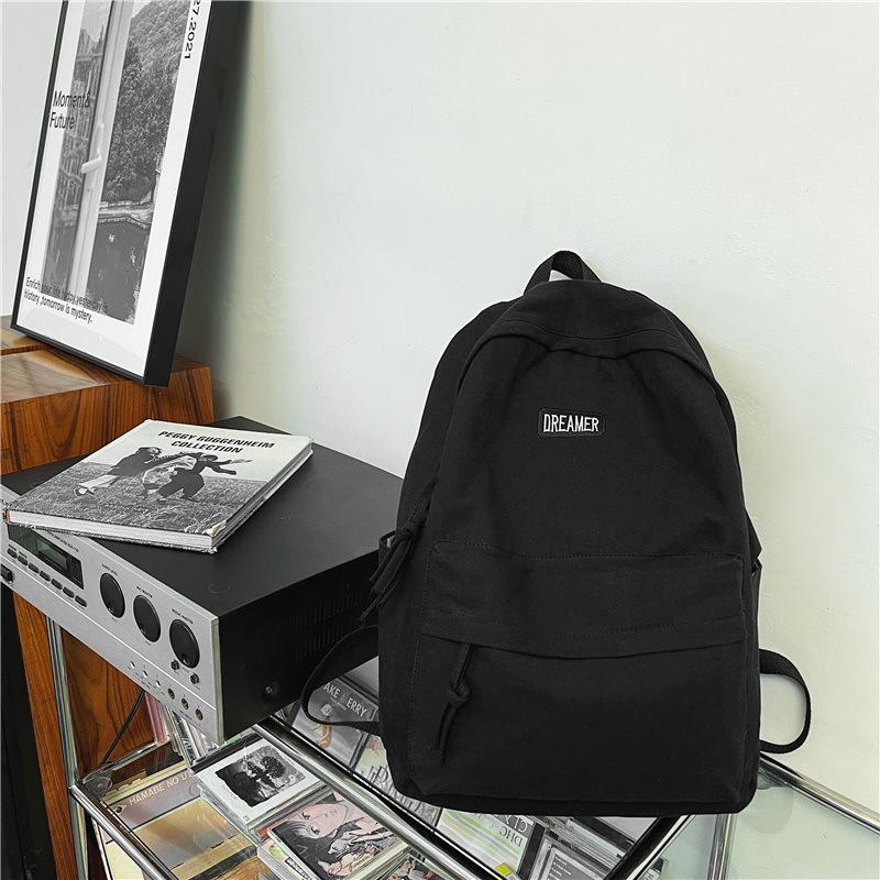 

Мужской студенческий холщовый рюкзак - в японском стиле, большой вместимости, идеально подходит для колледжа, старшей школы, путешествий