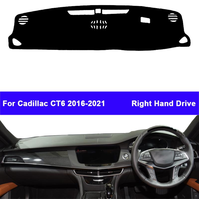Auto Car Dashboard Cover DashMat Carpet Cape For Cadillac CT6 2016 2017 2018 2019 2020 2026 Center Console Protector Sun-Shade