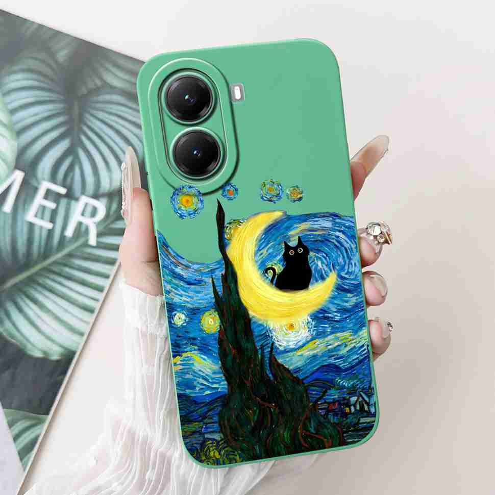 For Xiaomi Poco X7 Pro 5G Case Stylish Painted Cover Soft Silicone Phone Case For Poco X7 PocoX7 Pro Protectors Back Cover Coque