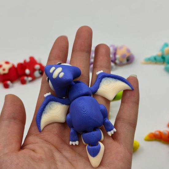 3D Printed Dinosaur Figurine Movable Joints Dino Fidget Toy Articulated Office Desktop Decoration Dinosaur Model Home