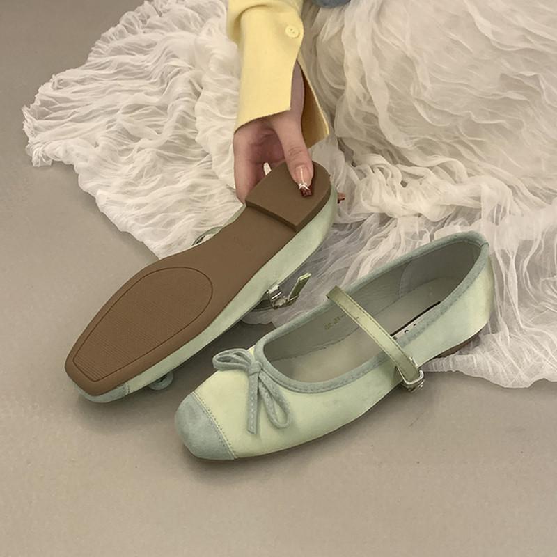 Bailamos 2025 Women Flat Shoes Square Toe Shallow Soft Ballerina Shoes Ladies Ballet Loafers Classics Mujer Casual Dress