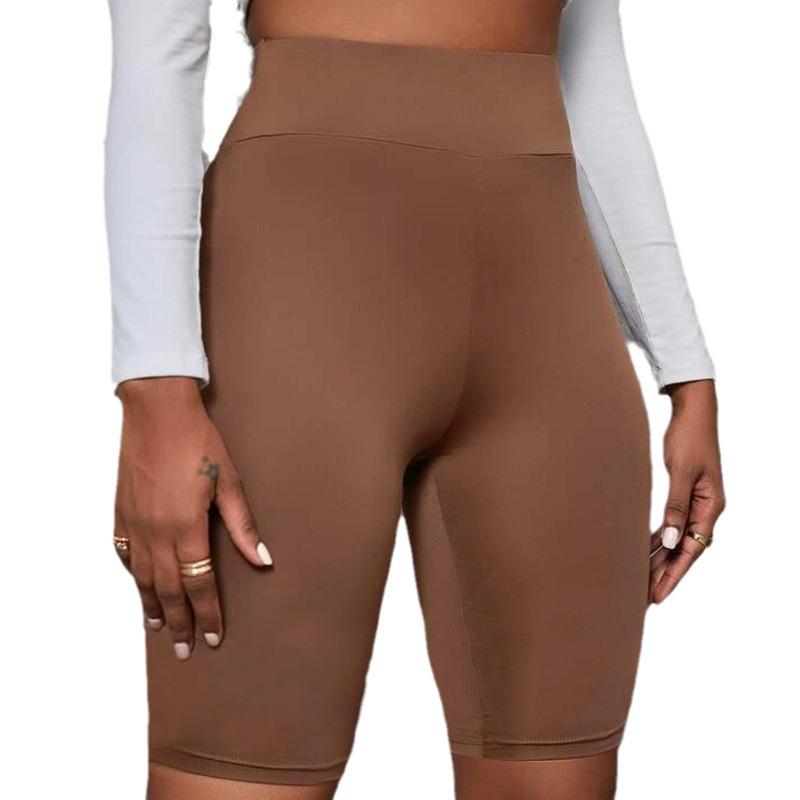 In Stock 2024 Nude Feel Seamless Yoga Shorts - Five-Point Tight Fit, Tummy Control, Perfect for Summer Cycling & Fitness