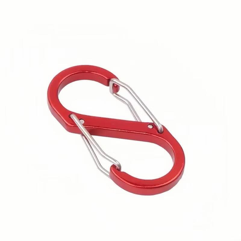 

Botao S-Type Aluminum Alloy Double-Gate Carabiner 10-Pack