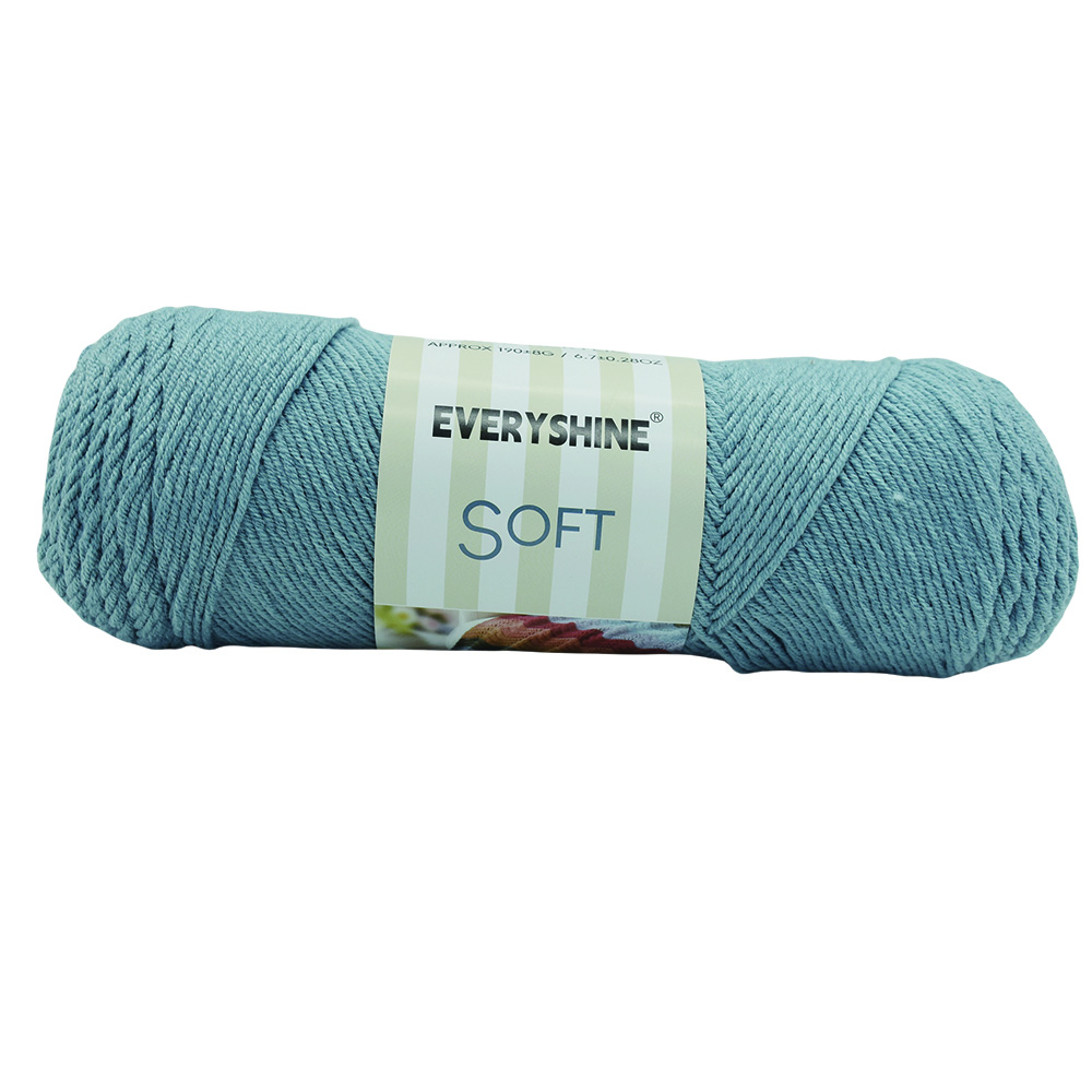 Balení 2 přadení akrylové příze (190g/6.7oz, 380m/416yd) – Vícebarevná příze střední tloušťky pro pletení a háčkování – Měkké mléčné vlákno pro amigurumi,