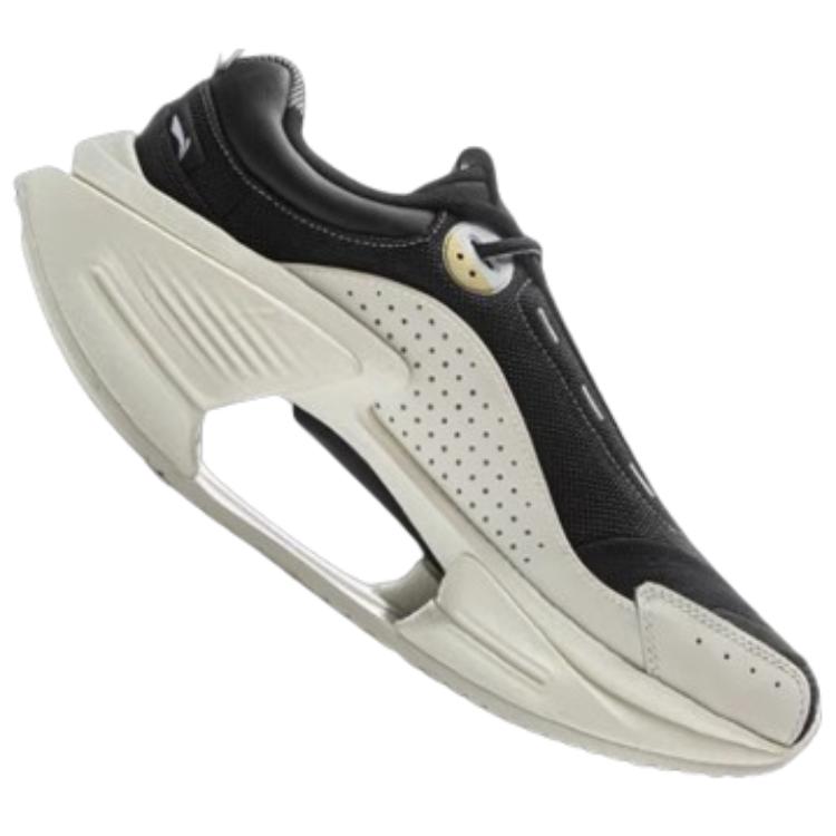 Li Ning Absolute Shadow CRC 2.0 Synthetic Leather Casual Sneakers Men Sneakers Black White AZGU191-1