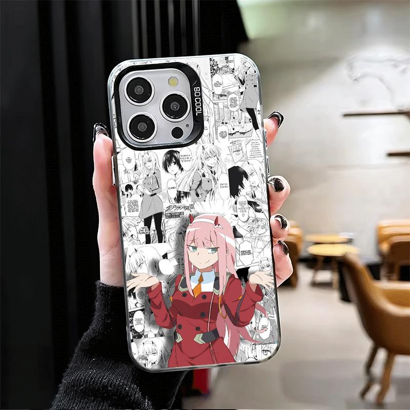 Darling Zero Two 02 Anime Shockproof Phone Case for iPhone 17 Air 16 16E 15 Pro Max 14 Plus 13 Mini 12 Back Cover Anti Fall Fund