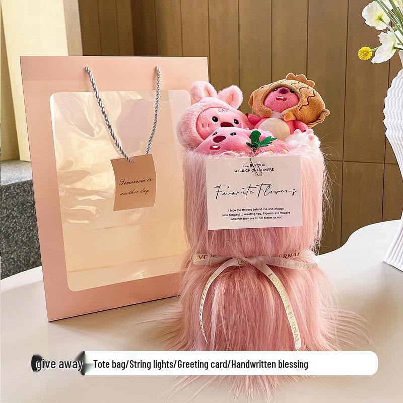 

Children s Monster University Mike Wazowski & Kuromi Doll Bouquet - Christmas/Birthday Gift 3D Version