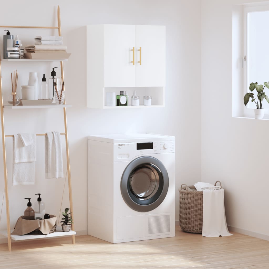 Wall Cabinet White 60x31x70 Cm Particleboard