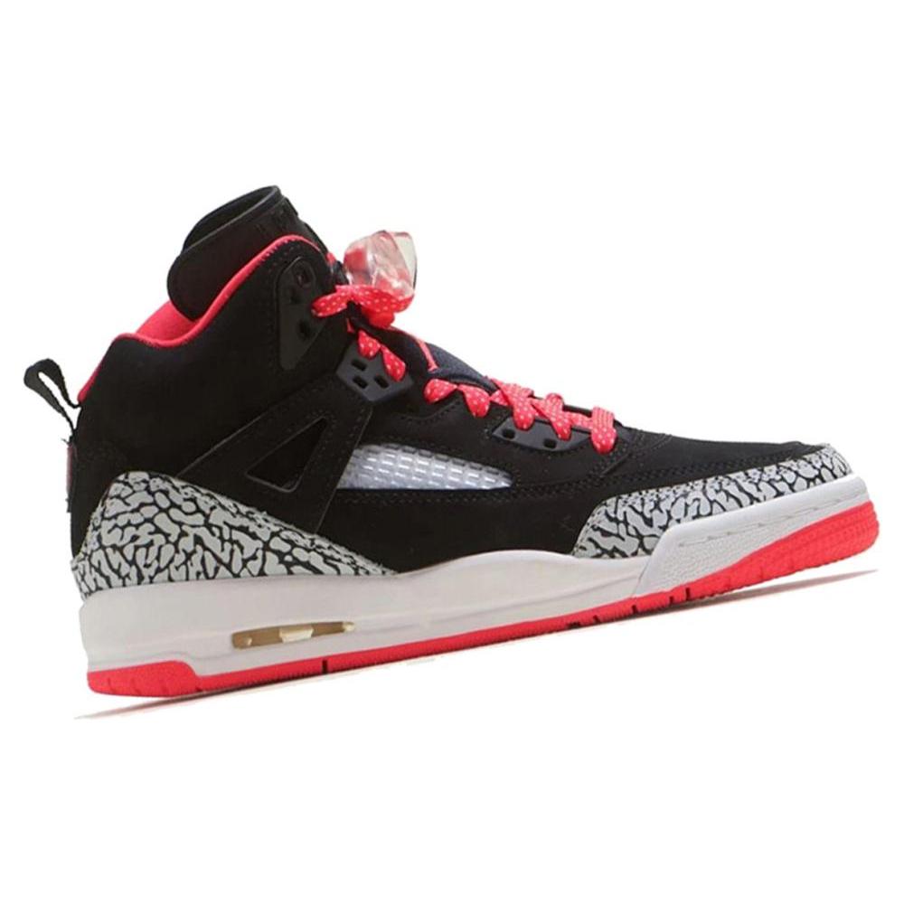 New JORDAN Spizike 'Black Red Gray' Gs 535712-064