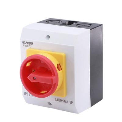 Industrial 32A Load Break Switches 3P Design Weatherproof Construction Simple Operation for Power Distribution