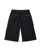 PHYPS MOTORCYCLE Nylon Cargo Bermuda Shorts Black