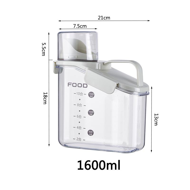 Large Capacity Plastic Seal Pet Food Storage with Scale Washable Transparent Moisture-proof Cat Food Container Dog Accessories