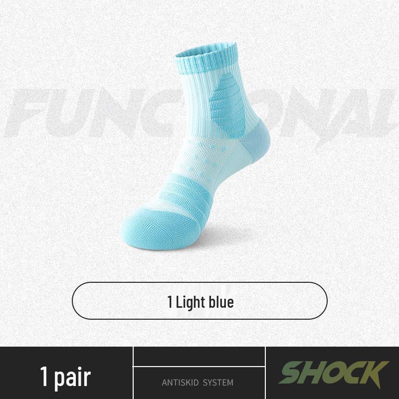 Men's & Women's Mid-Calf Terry Bottom Athletic Socks - Thick, Plus Size, Perfect for Badminton, Basketball, Fitness & More